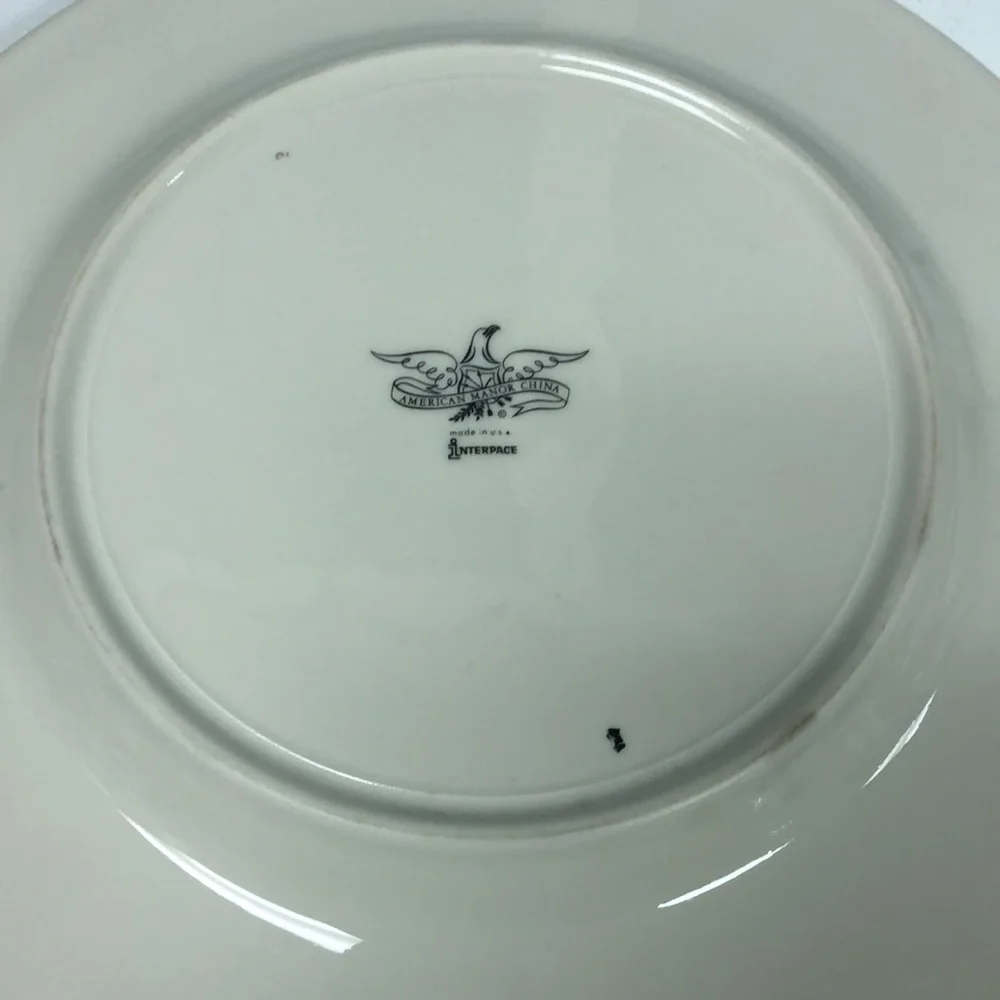 Interface American Manor China California Quail & Woodcock 11” plates‎ made USA
